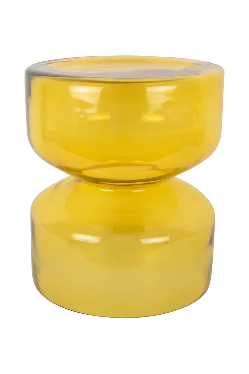 Leitmotiv masă pliantă cu tavă Doble 35 x 41 cm culoarea galben