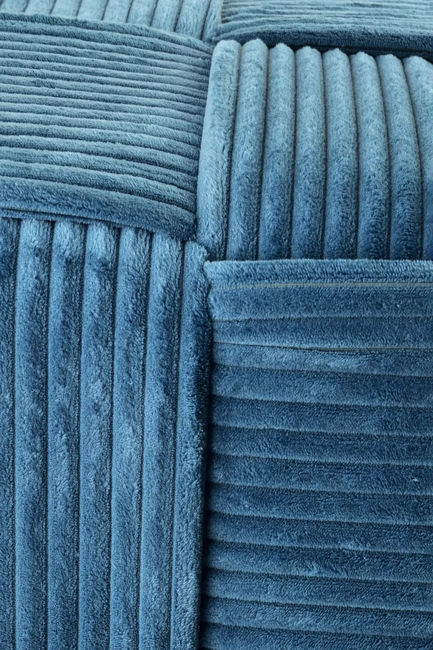 Πουφ Affek Design Wiki 42,5 x 42,5 x 43 cm χρώμα: μπλε φωτογραφία