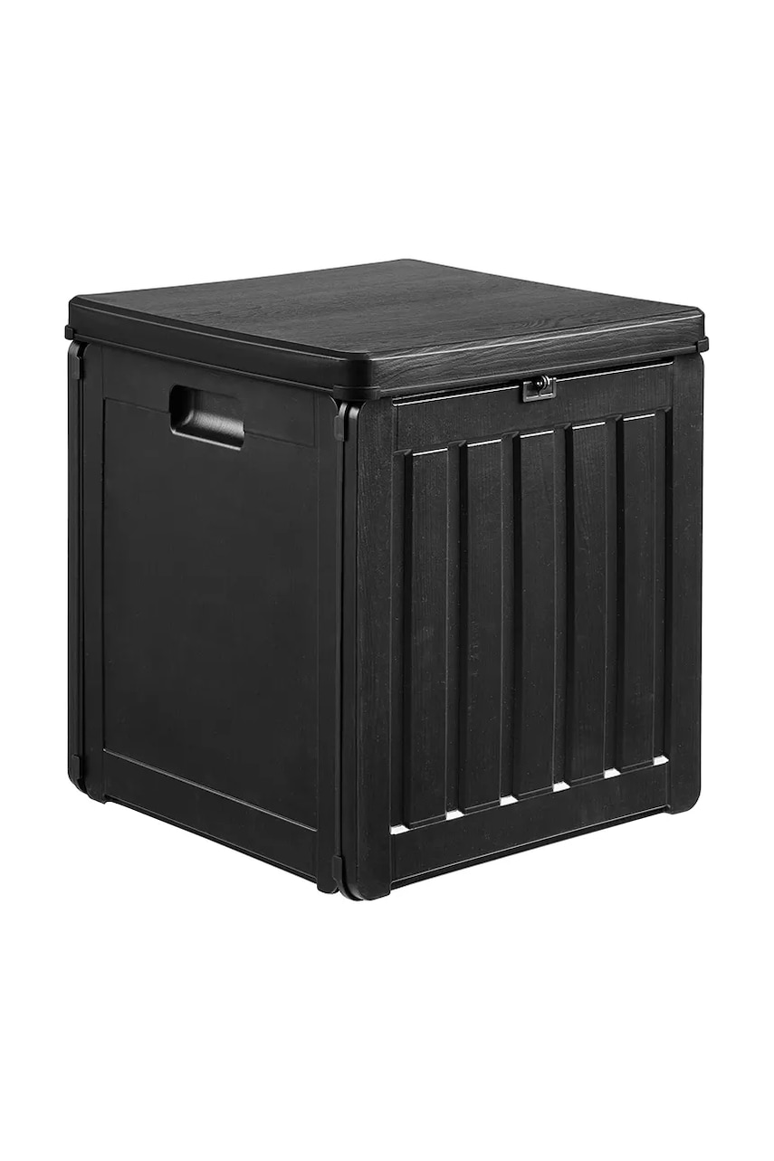 House Nordic κουτί αποθήκευσης από πλαστικό 42,8 x 42,8 x 46,4 cm 7801145 μαύρο ONE SIZE