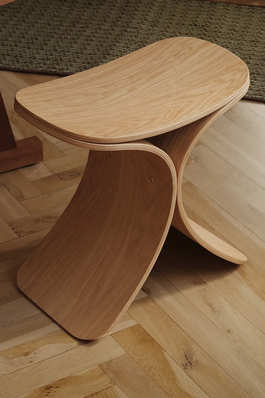 Gejst σκαμπό από ξύλο βελανιδιάς 45 x 48 x 28 cm φωτογραφία