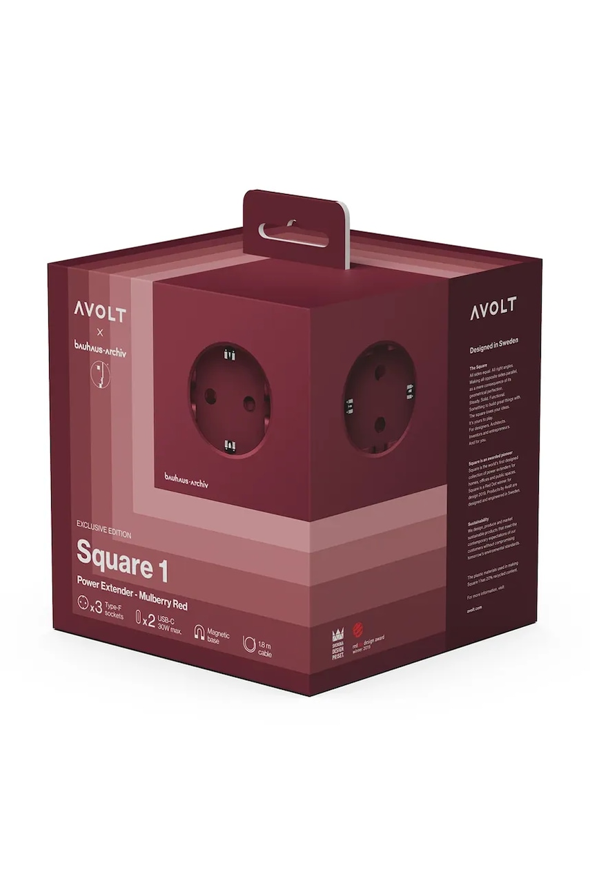 Magnetická dobíjecí kostka Avolt Bauhaus-Archiv USB-C (30W) / 1.8m