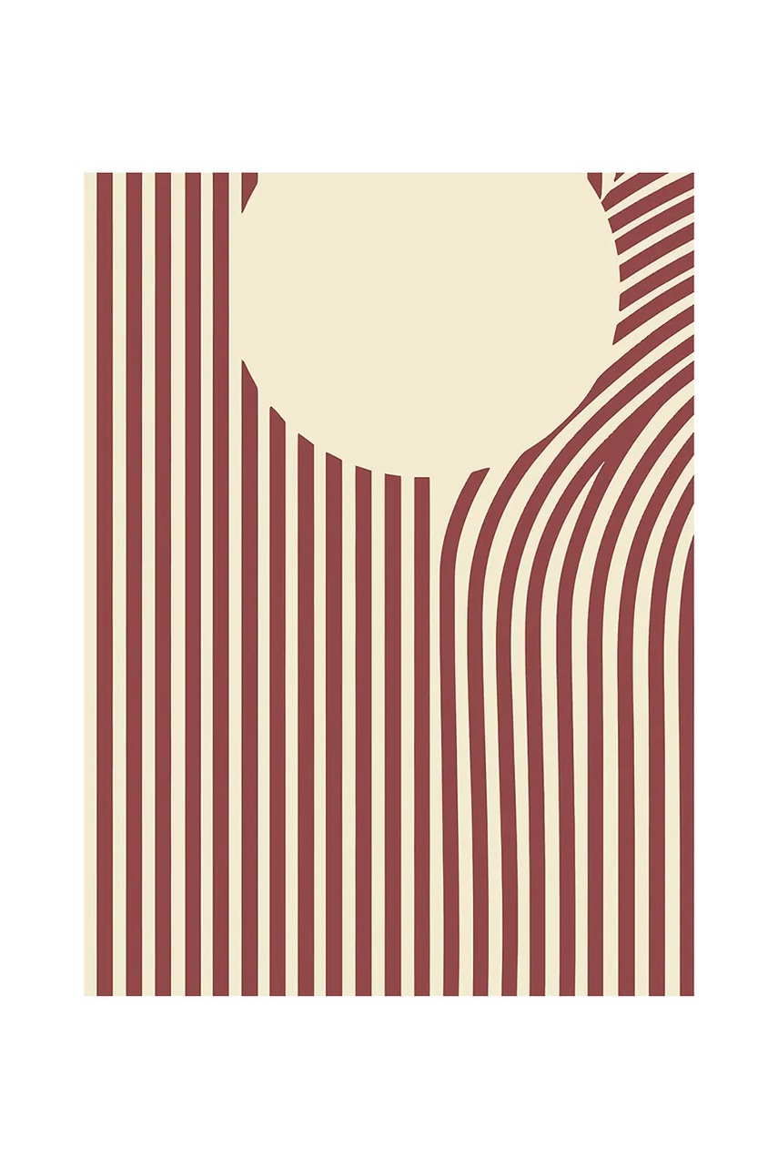 HARTMAN poster cu artă A.I. pe sticlă acrilică Geometric Abstract 05, 30 x 40 cm