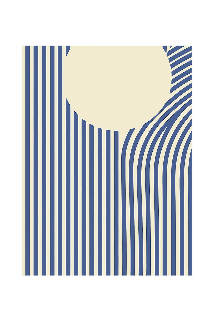HARTMAN poster cu artă A.I. pe sticlă acrilică Geometric Abstract 04, 30 x 40 cm