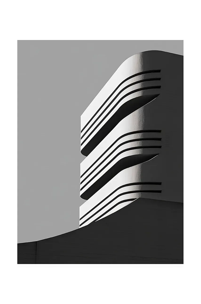 HARTMAN poster cu artă A.I. pe sticlă acrilică Calm Brut 06 30 x 40 cm