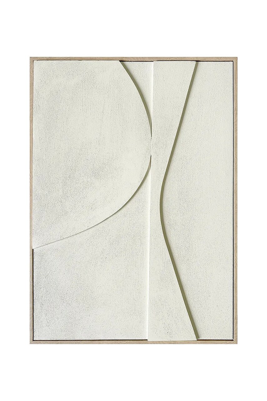 home & lifestyle decorațiune de perete cu ramă 3D culoarea bej home & lifestyle decorațiune de perete cu ramă 3D culoarea bej