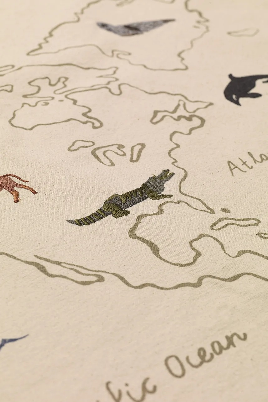 Настенная карта ferm LIVING The World Textile Map цвет бежевый