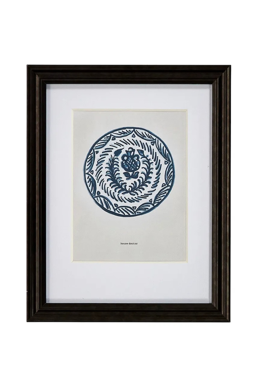 House Doctor decorațiune de perete HDGia 30 x 23 cm culoarea bleumarin
