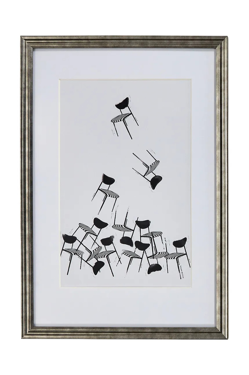 House Doctor decorațiune de perete cu ramă HDInco 60 x 40 cm culoarea negru