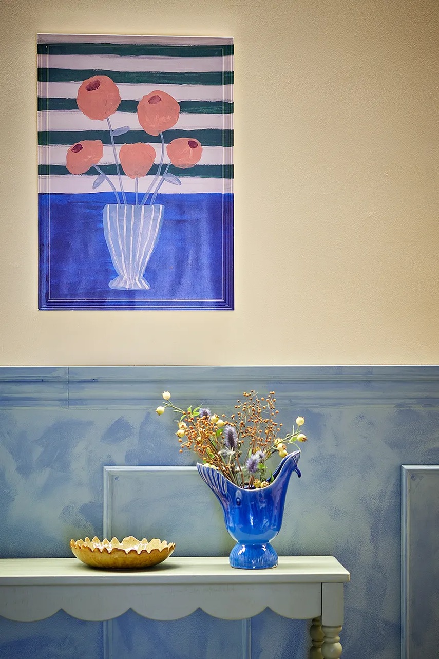 Διακοσμητικό τοίχου σε κορνίζα Bloomingville Florinda 50 x 70 x 3 cm χρώμα: πολύχρωμο φωτογραφία