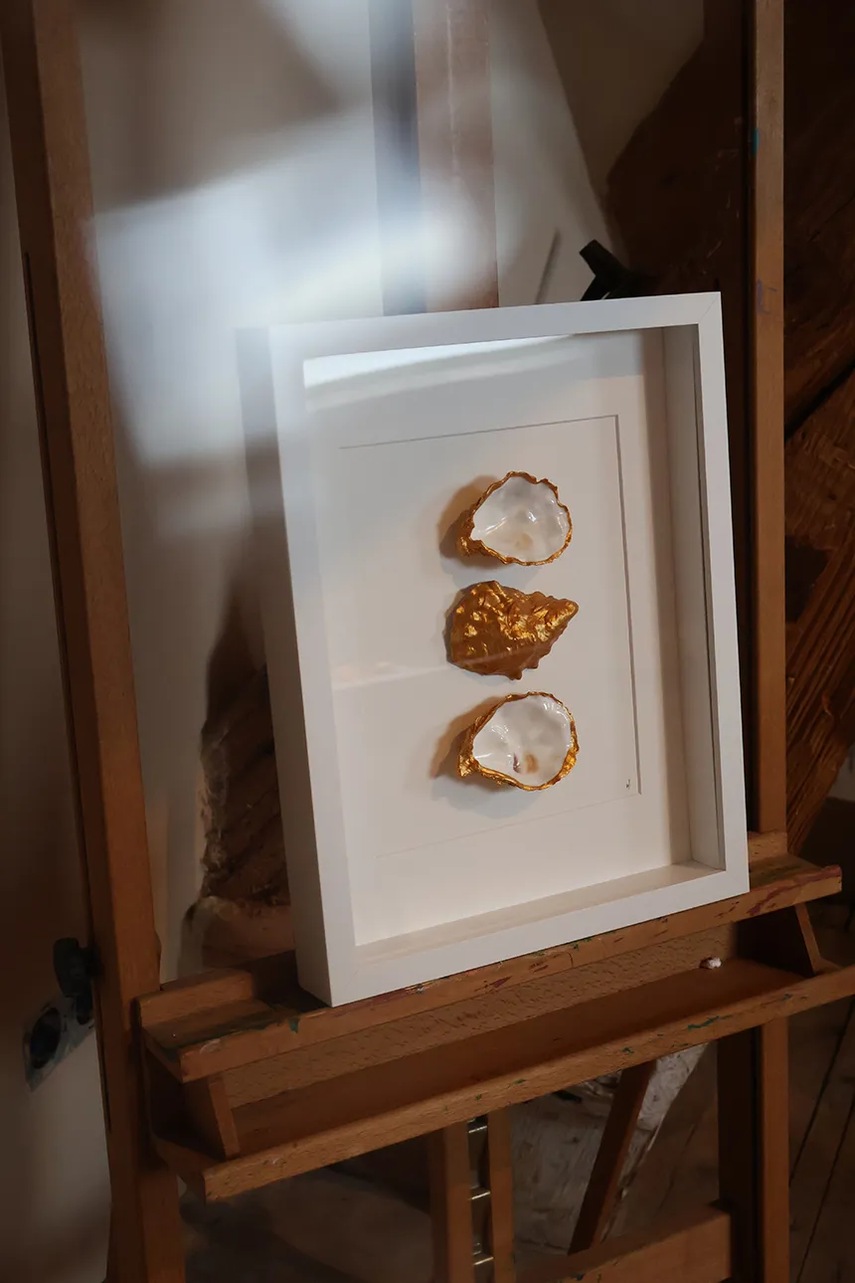 Διακοσμητικό τοίχου σε κορνίζα Maria el Mar 38 x 30 cm χρώμα: άσπρο φωτογραφία