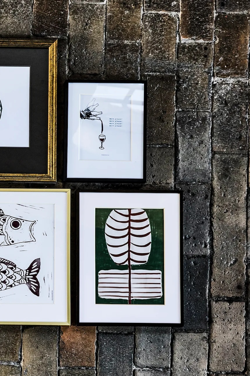 Nástěnná dekorace v rámu House Doctor HDFlow 30 x 40 cm