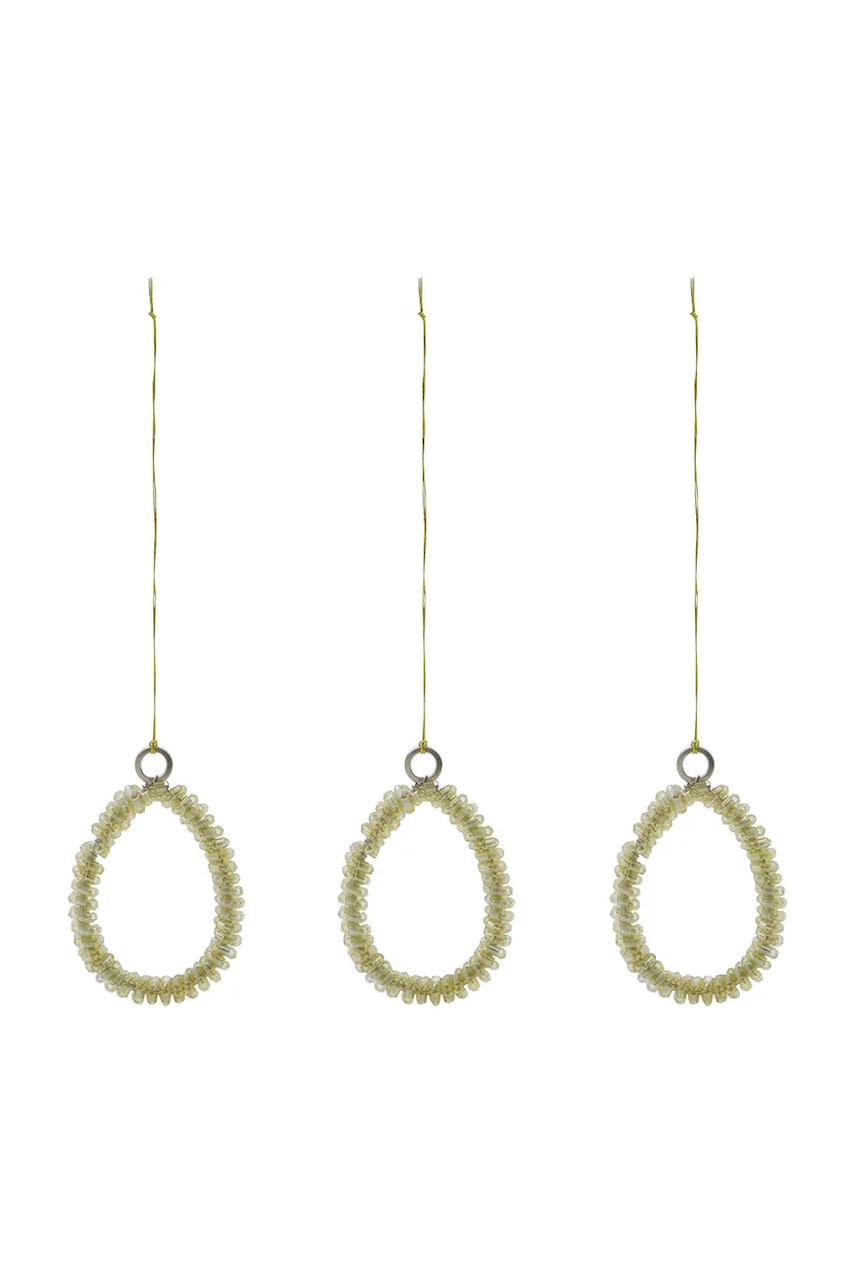 House Doctor decorațiuni de Crăciun HDBead 3 x 4,5 cm 3-pack