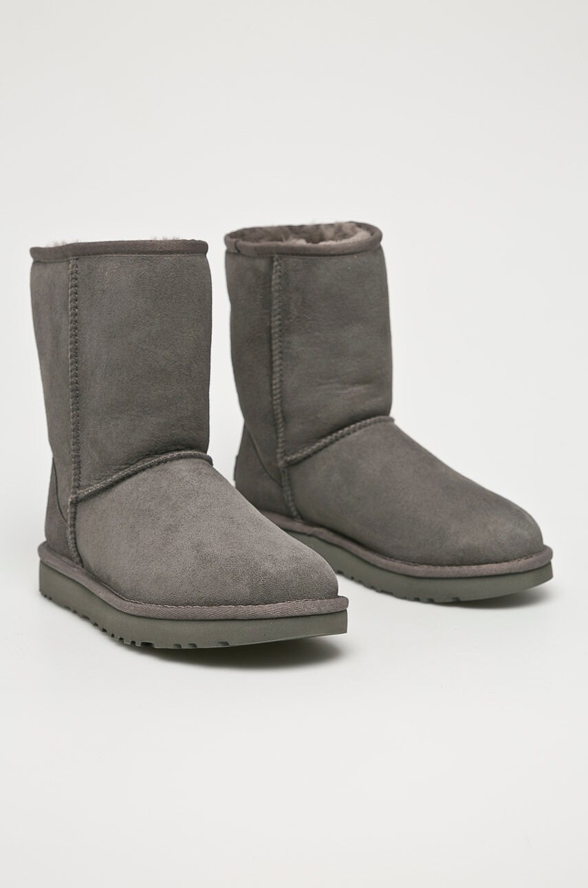 

Замшевые сапоги UGG женские цвет серый