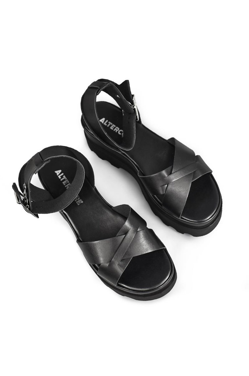 Σανδάλια Altercore Zoe γυναικεία, χρώμα: μαύρο φωτογραφία