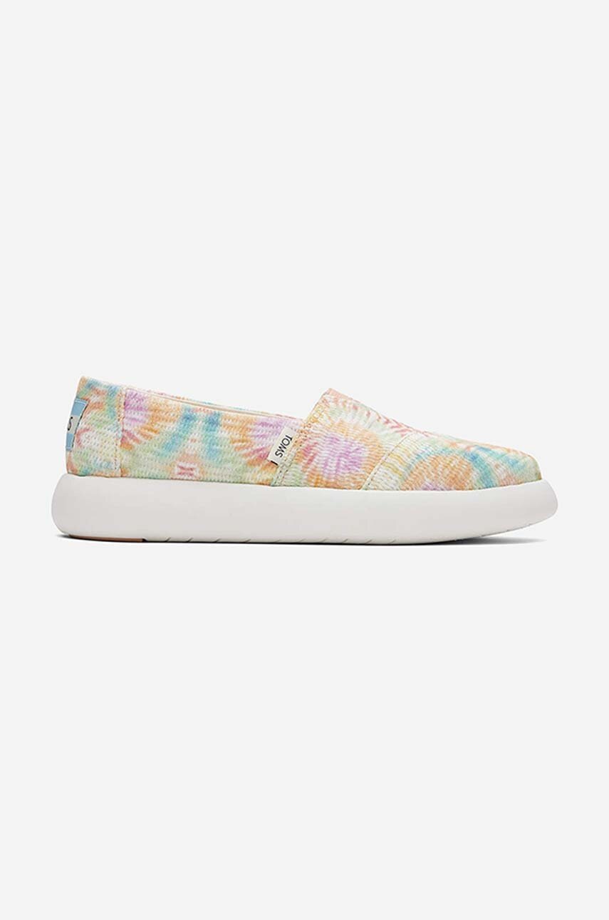 Espadrilky Toms Tie Dye Crochet Mallow