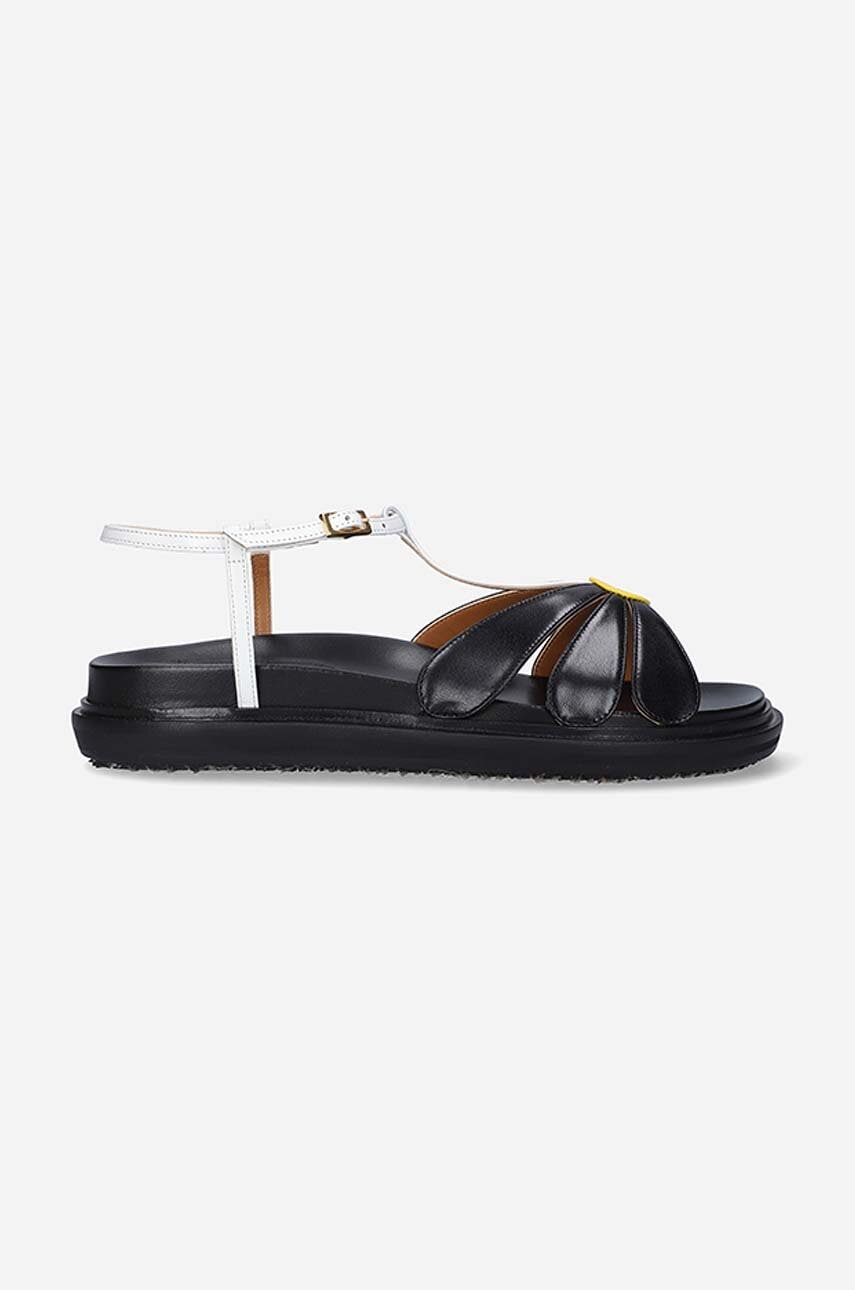 Marni sandale de piele femei, culoarea negru FBMS013901.P3586.ZO131-black Marni sandale de piele femei, culoarea negru FBMS013901.P3586.ZO131-black