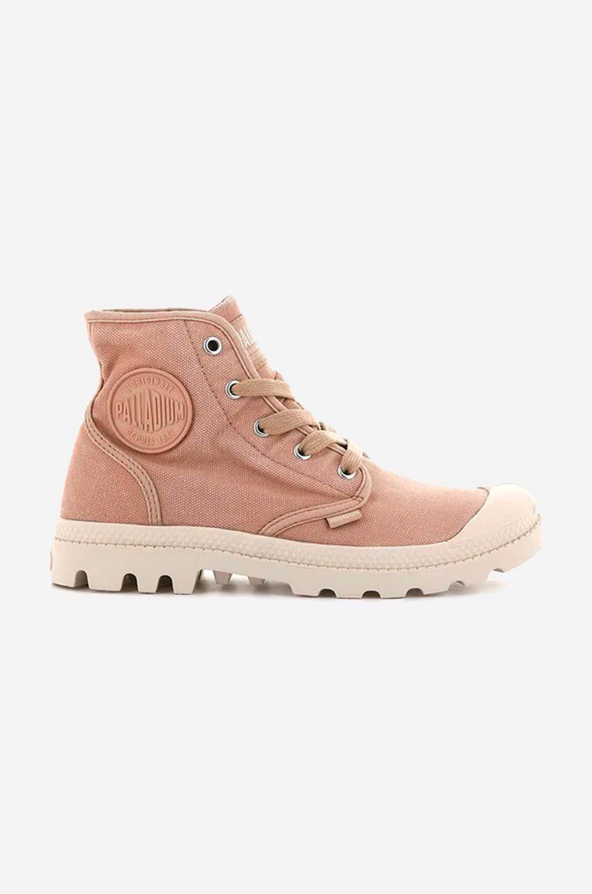 Palladium tenisi Pampa Hi femei, culoarea roz