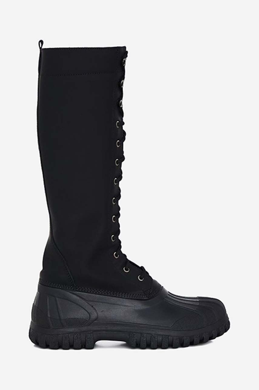 E-shop Kozačky Rains x Diemme Anatra Alto High Boot 2058 BLACK dámské, černá barva, na plochém podpatku