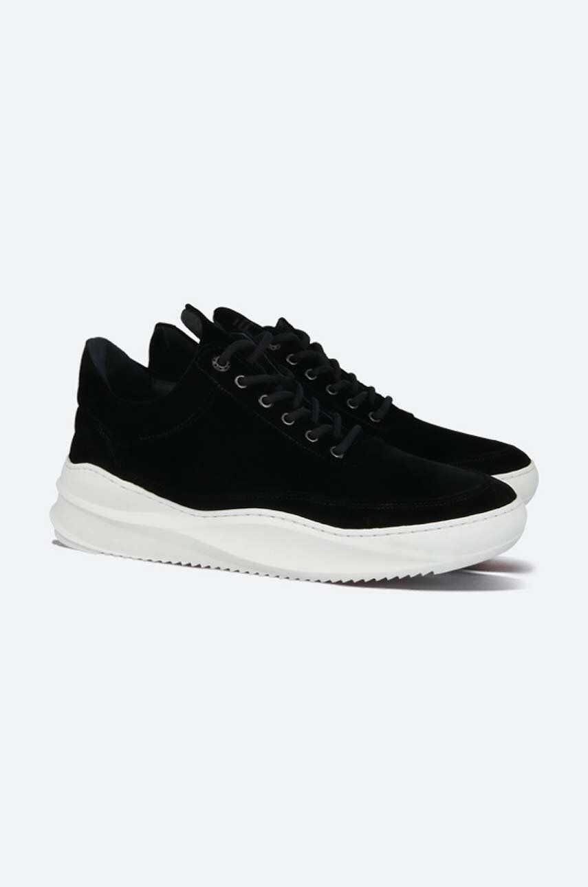 Superge Filling Pieces Low Top Sky Velvet črna Barva, 25527611861