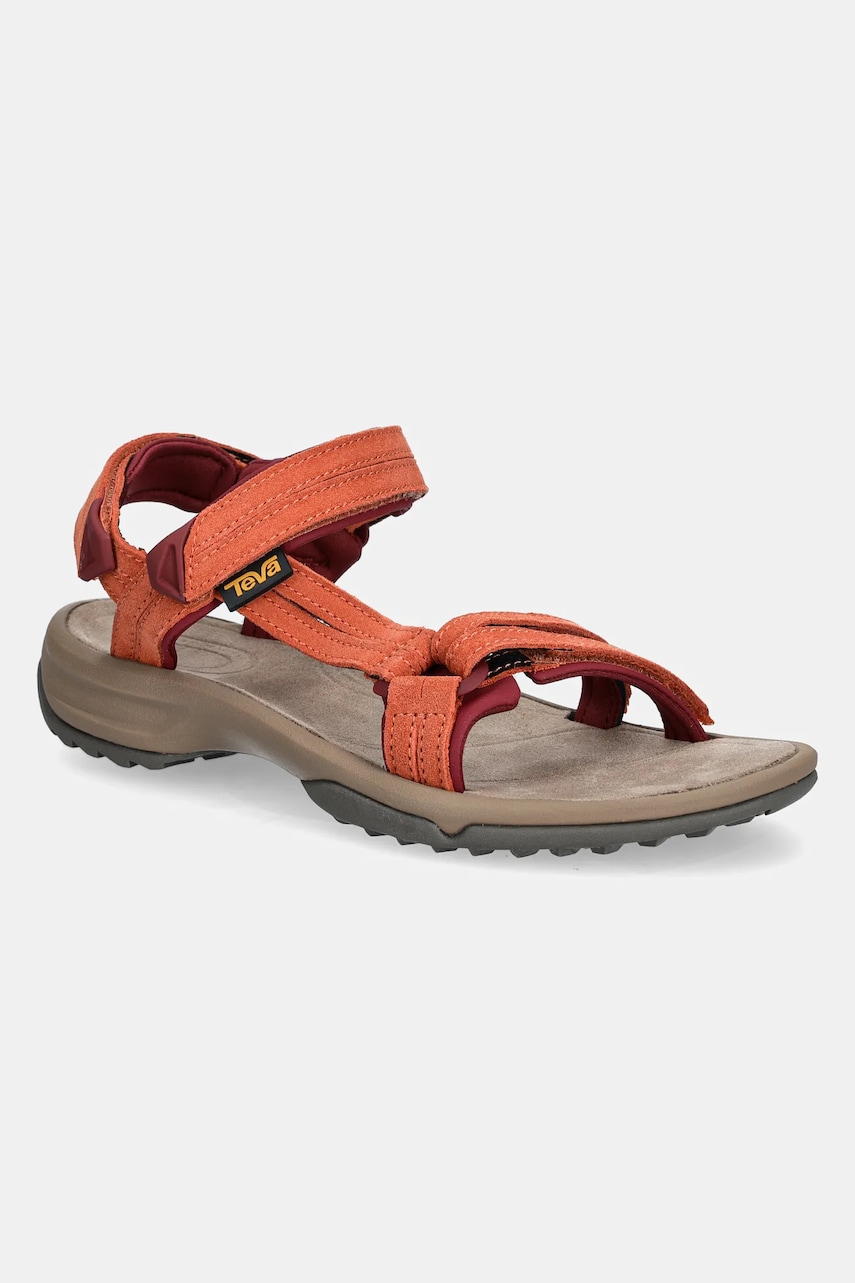 Teva sandale Terra Fi Lite Suede femei, culoarea portocaliu 1124035.LNG-mlc Teva sandale Terra Fi Lite Suede femei, culoarea portocaliu 1124035.LNG-mlc