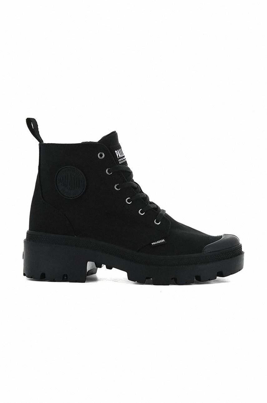 

Кеды Palladium Pallabase Twill женские цвет чёрный