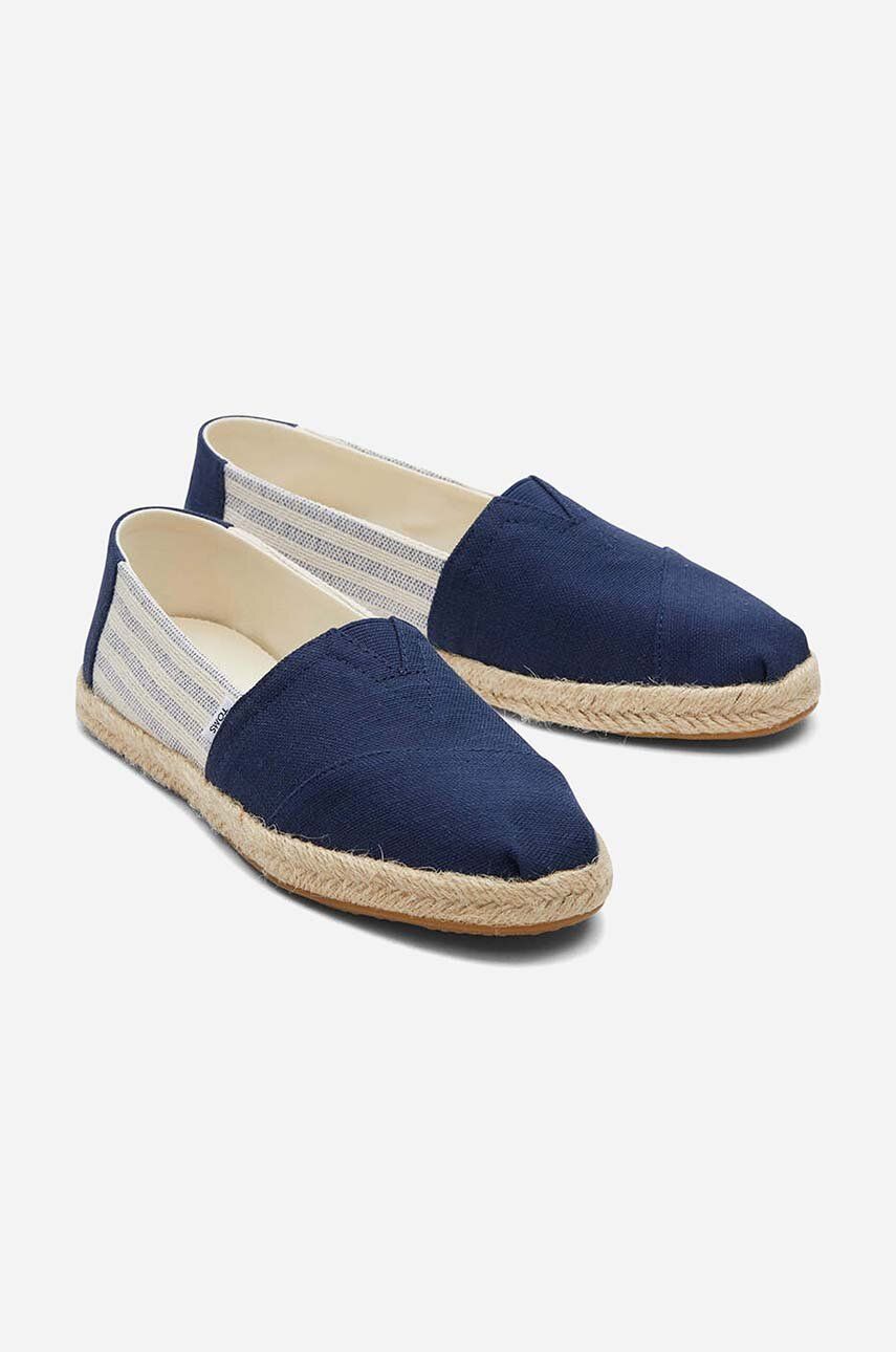 Toms espadrile Alpargata Rope culoarea albastru marin