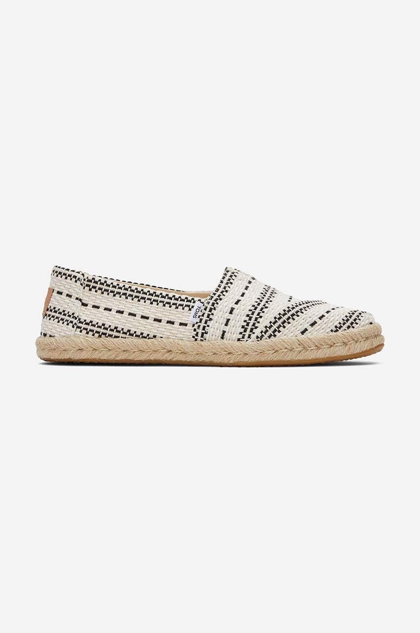 Espadrilky Toms Toms Alpargata Rope 10019685 NATURAL béžová barva - béžová -  Svršek: Textilní 