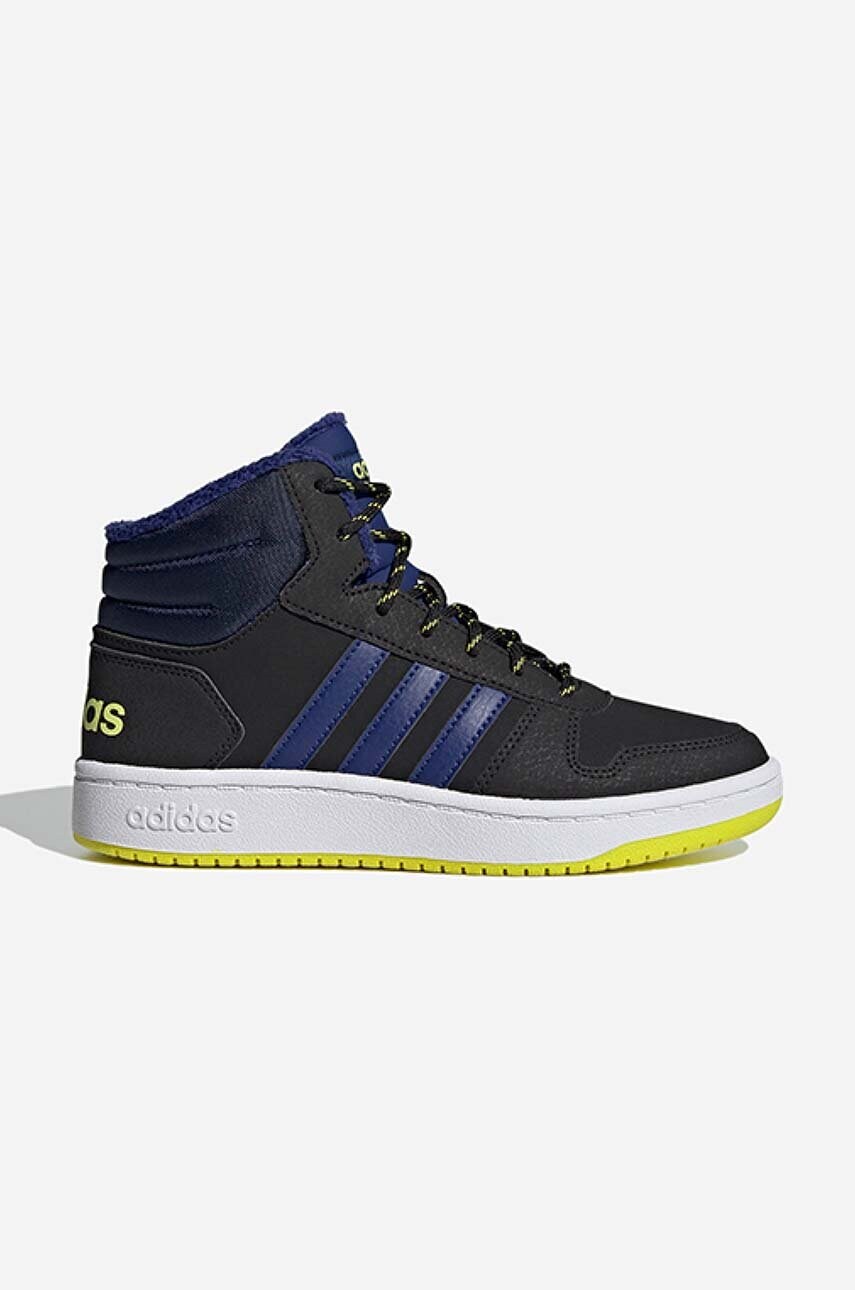 

Дитячі кросівки adidas Hoops Mid 2.0 K колір чорний