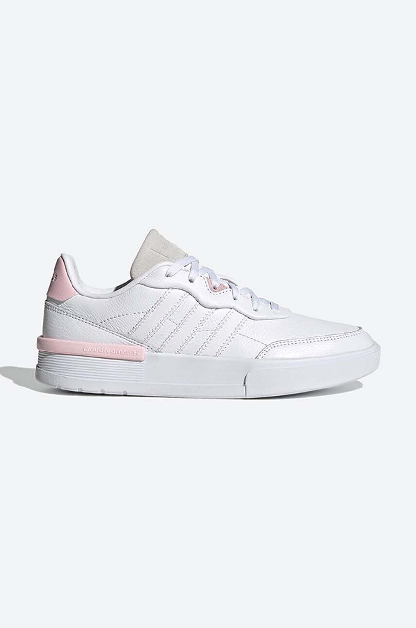 

Кожаные кроссовки adidas Clubcourt цвет белый