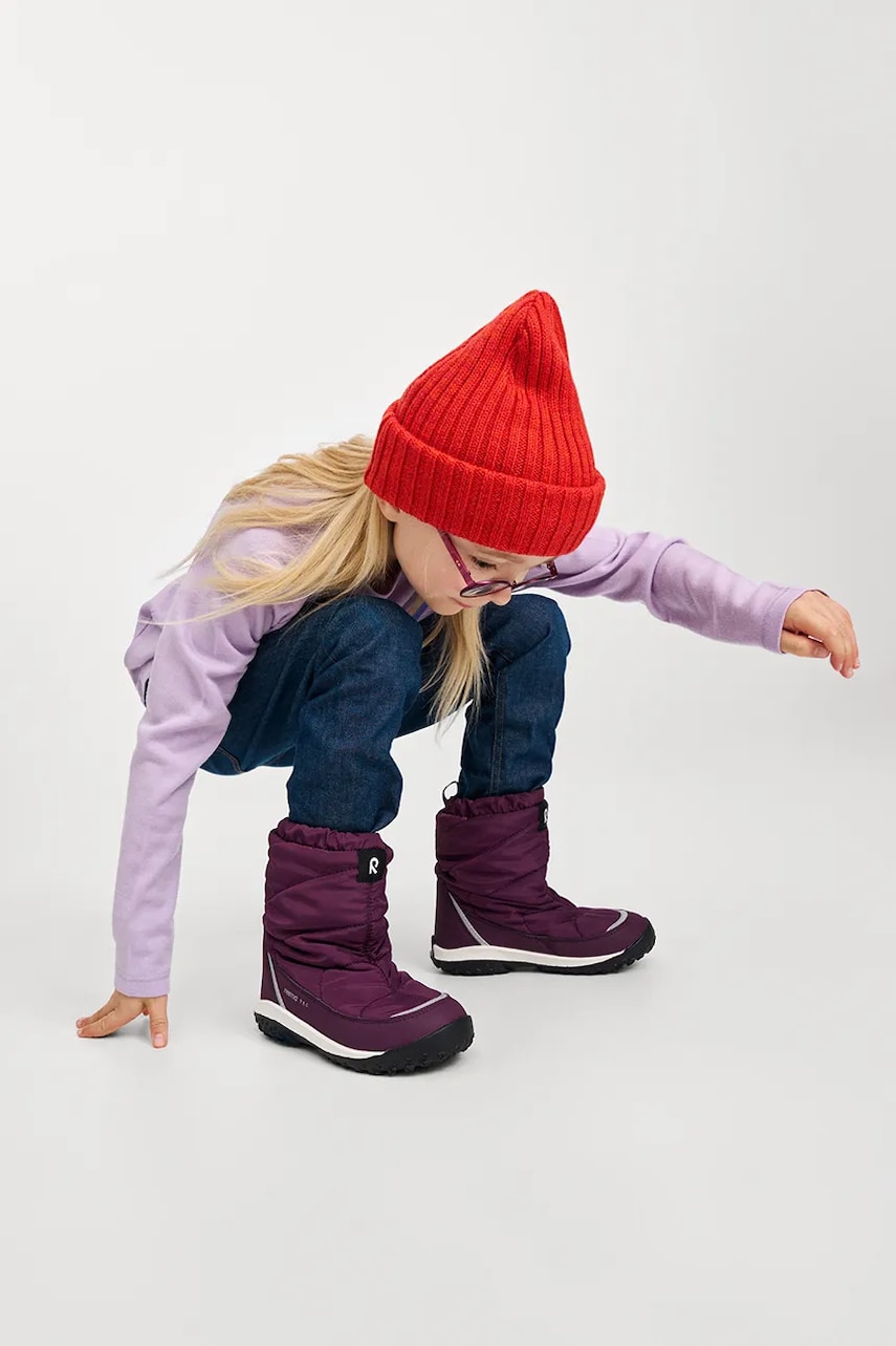 Reima cizme de iarna copii Kinoskin culoarea bordo, 5400033A