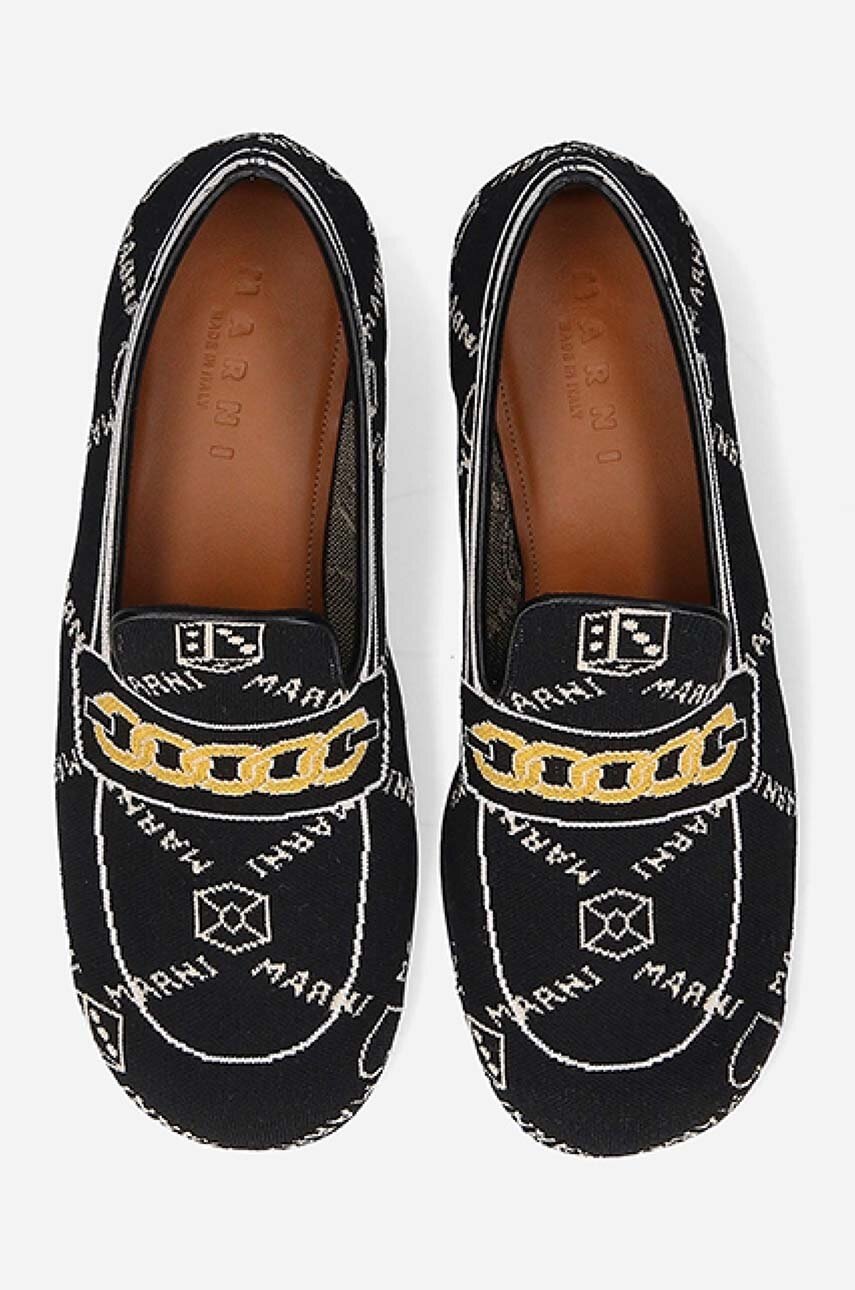 Мокасини Marni Moccasin Shoe чоловічі колір чорний MOMR003802.P4601-brown 