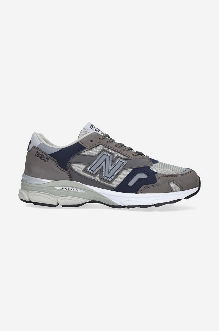 Sneakers boty New Balance M920GNS šedá barva, M920GNS-GNS - šedá -  Svršek: Umělá hmota