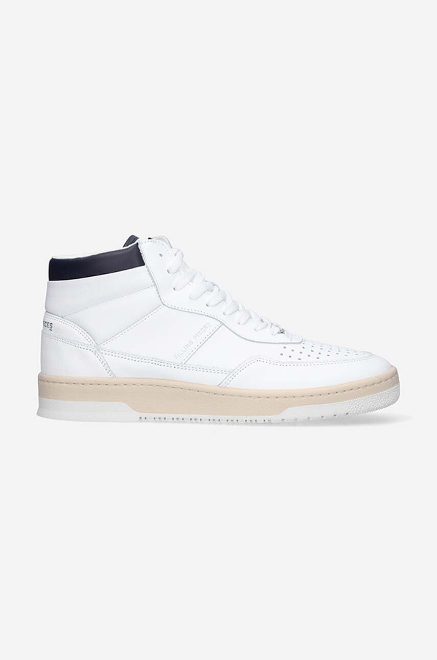 

Кожени маратонки Filling Pieces Mid Ace Spin в бяло 55333491901, Бял