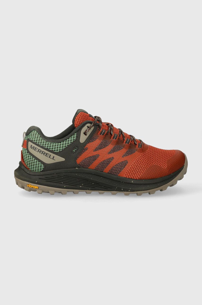Běžecké boty Merrell oranžová barva - oranžová -  Svršek: Umělá hmota