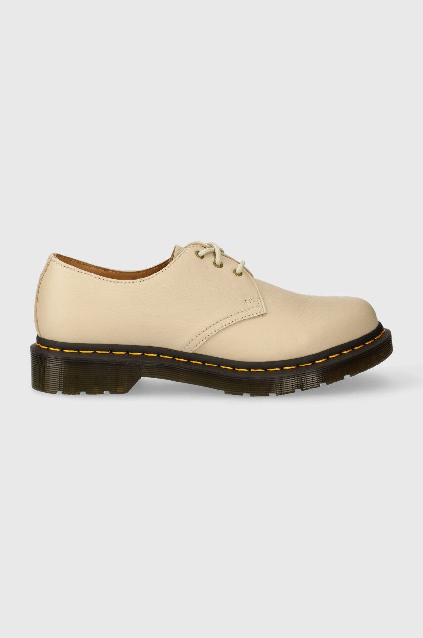 Dr. Martens pantofi de piele bărbați, culoarea bej 24256292-BEIGE
