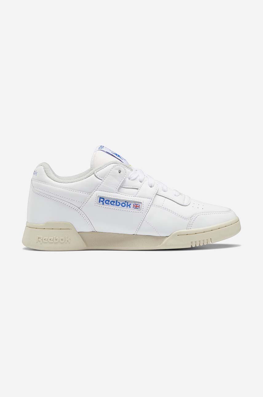 Levně Kožené sneakers boty Reebok Workout Plus Vintag GZ4962 bílá barva, GZ4962-white