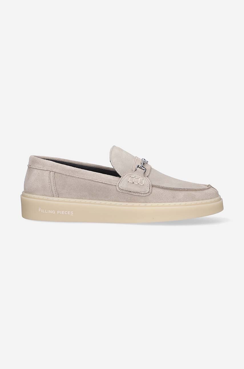 

Замшеві мокасини Filling Pieces чоловічі колір сірий 44229001108-GREY