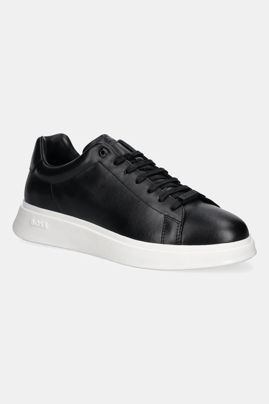 BOSS sneakers din piele Bulton culoarea negru, 50497887
