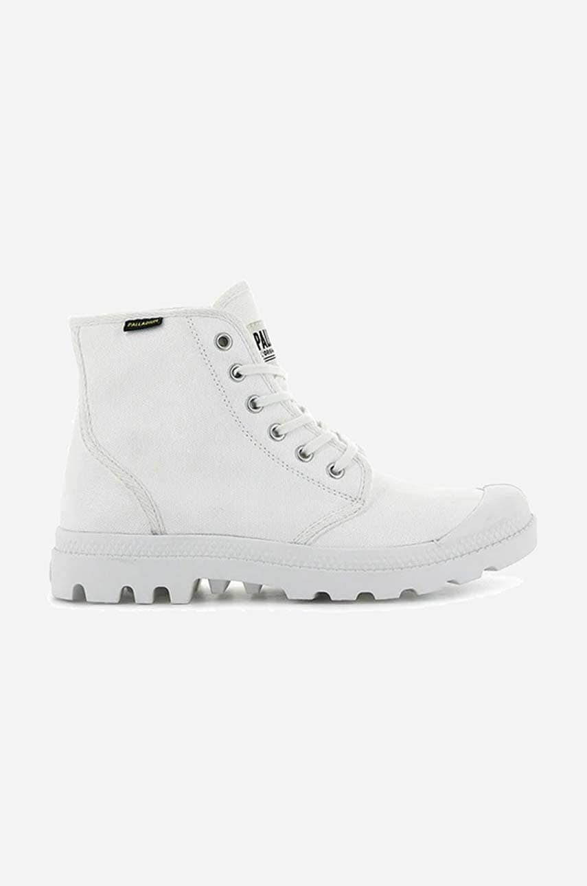 Levně Kecky Palladium Pampa Hi Originale bílá barva