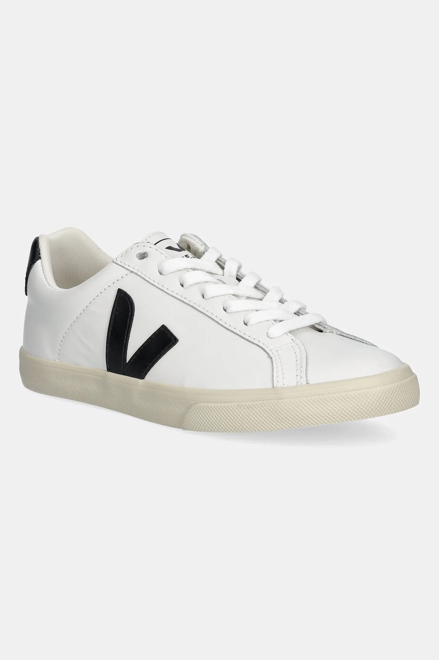 Veja sneakers din piele Leather Esplar Logo culoarea alb, EO020005 EO020005-WHITE Veja sneakers din piele Leather Esplar Logo culoarea alb, EO020005 EO020005-WHITE