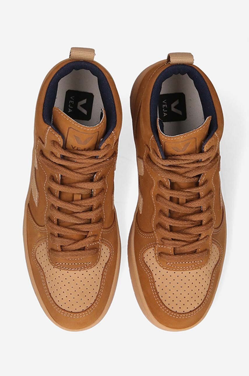 Σουέτ αθλητικά παπούτσια Veja V-15 Nubuck χρώμα: καφέ VQ132616 F30 φωτογραφία