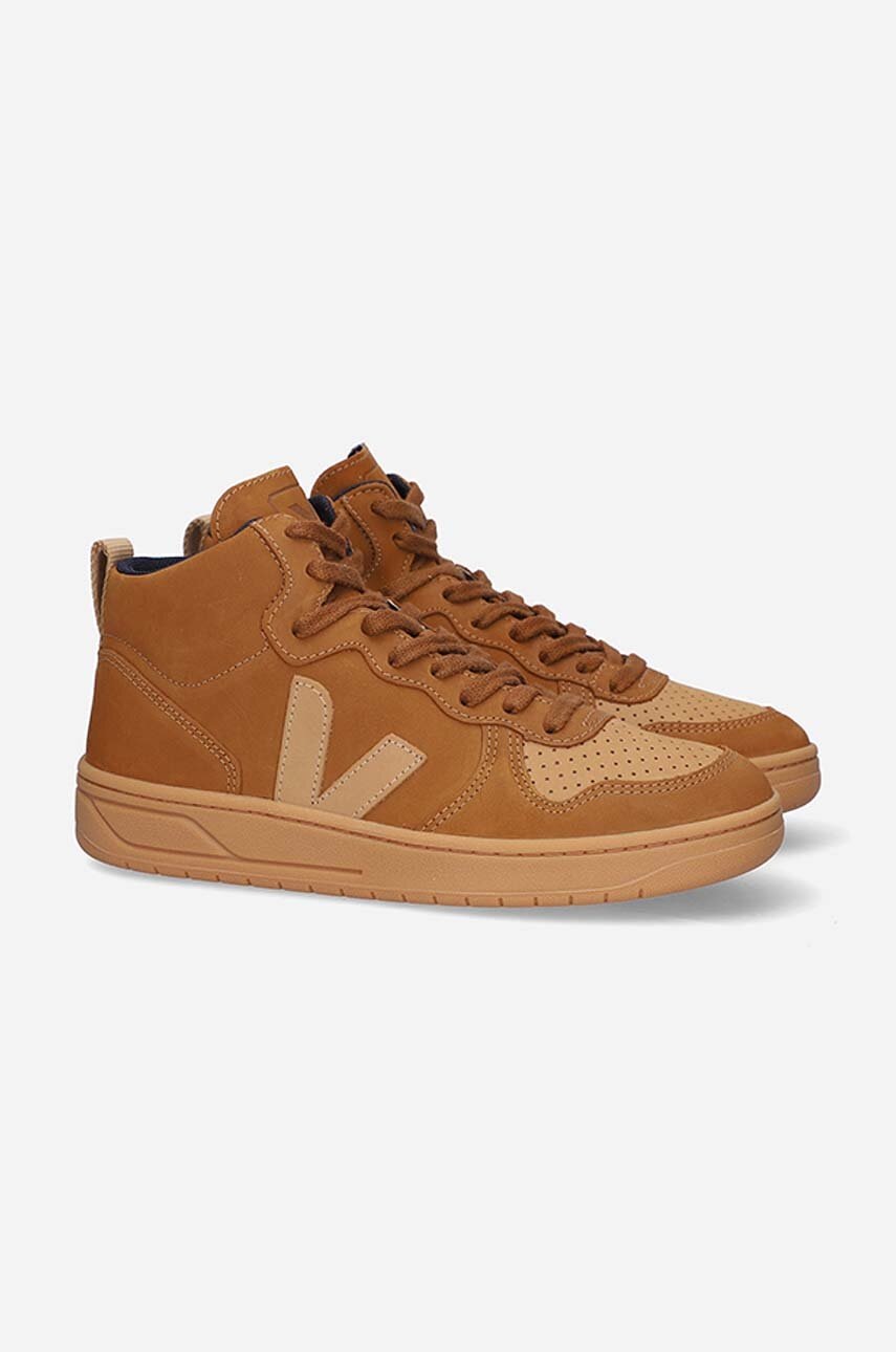 Σουέτ αθλητικά παπούτσια Veja V-15 Nubuck χρώμα: καφέ VQ132616 F30 φωτογραφία