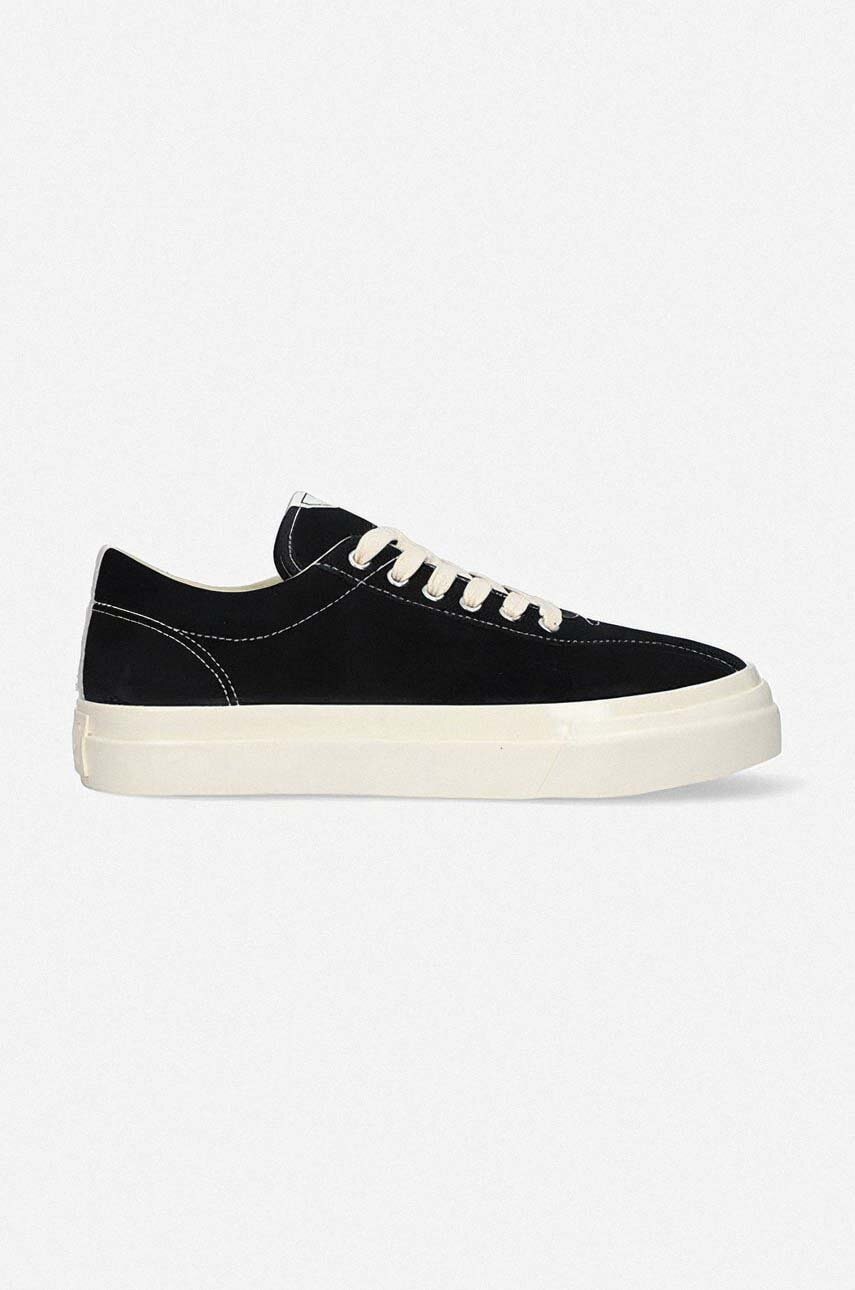 Stepney Workers Club sneakers din piele întoarsă Dellow Suede culoarea negru, YA01135 YA01135-BLKECRU