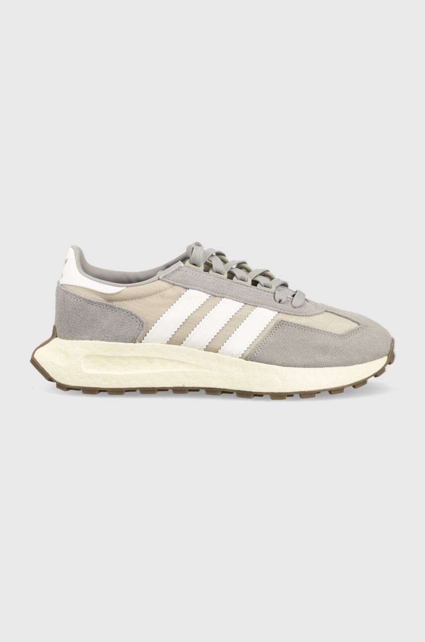Sneakers boty adidas Originals Retropy E5 Q47101 šedá barva - šedá -  Svršek: Umělá hmota