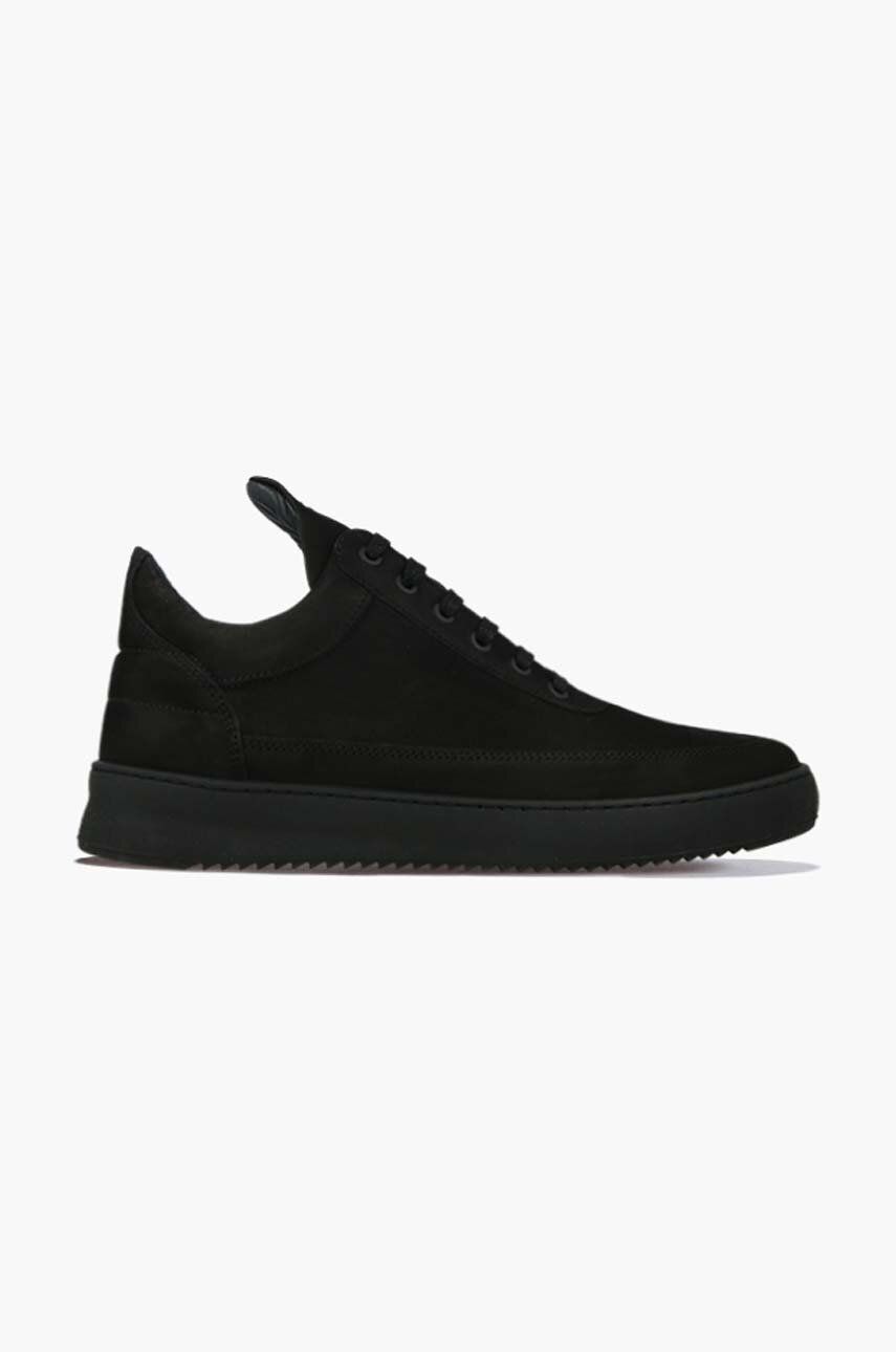 Levně Semišové sneakers boty Filling Pieces Low Top Ripple černá barva, 30425441861