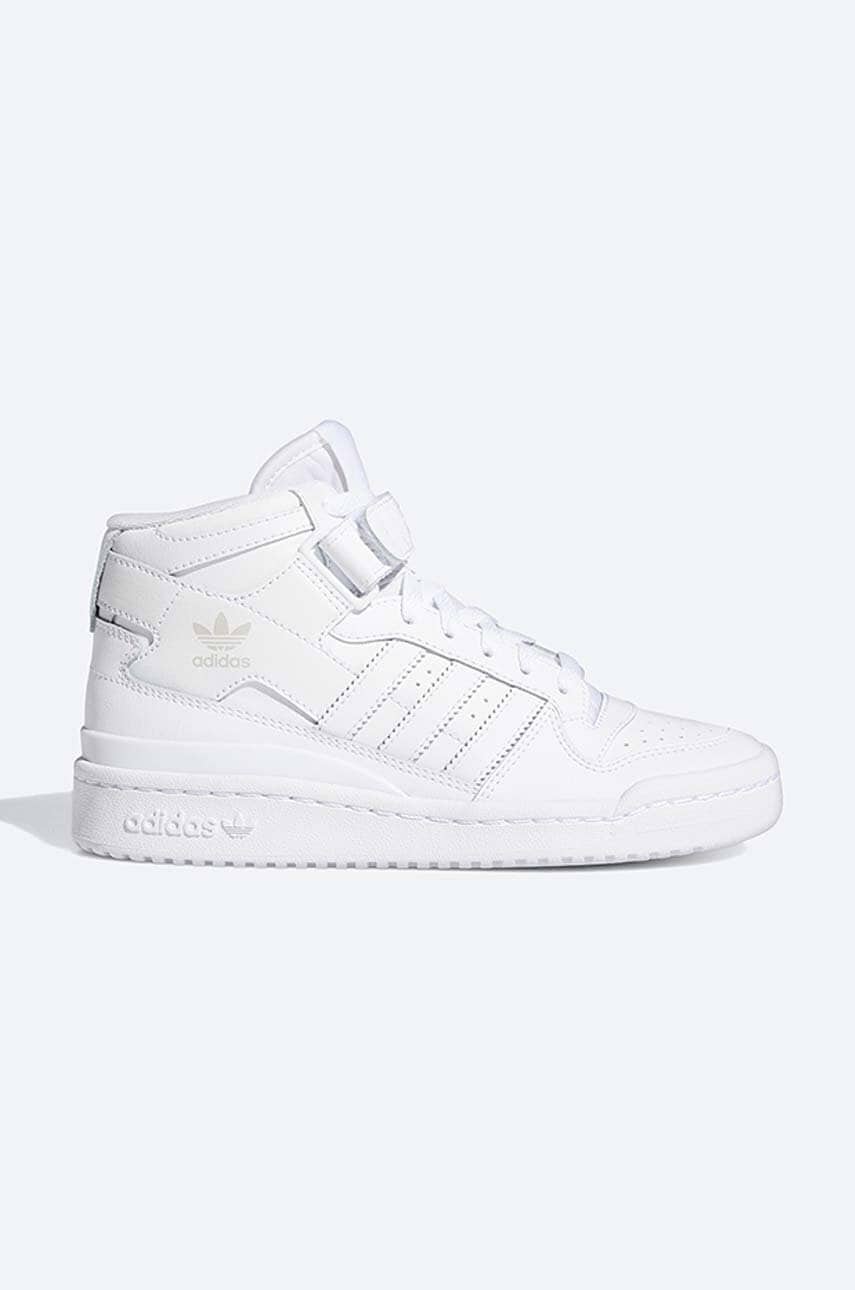 adidas Originals Adidasi din piele Forum Mid J culoarea alb, FZ2086 FZ2086-white