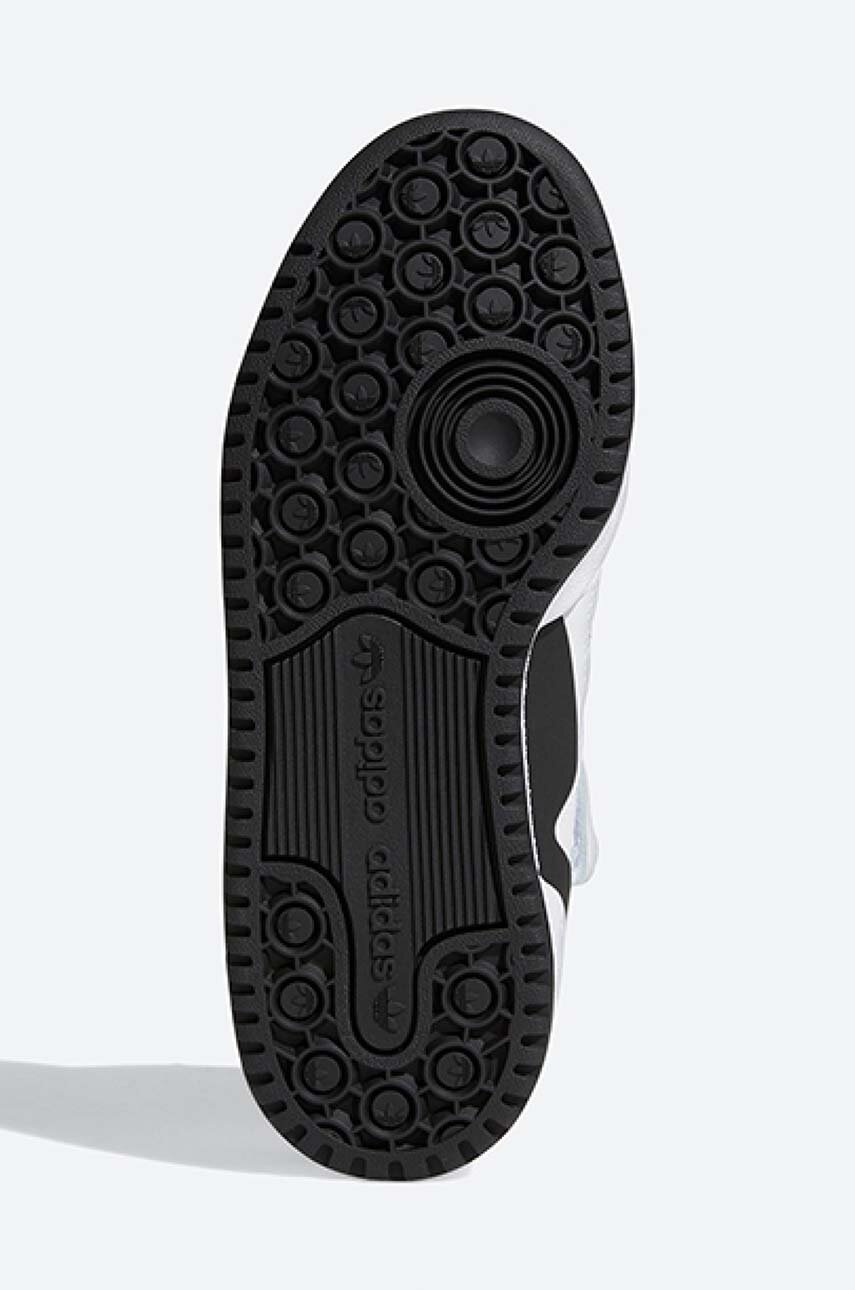 Δερμάτινα αθλητικά παπούτσια adidas Originals Forum Mid J χρώμα άσπρο φωτογραφία