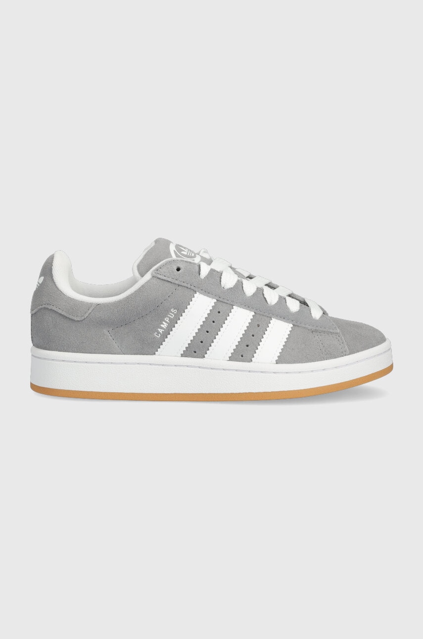 adidas Originals sneakers din piele întoarsă Campus 00s culoarea gri HQ6507