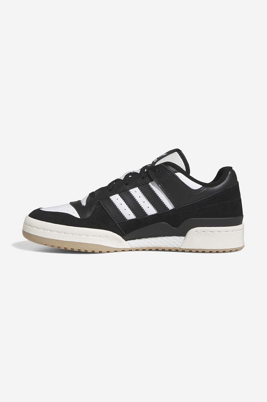 Αθλητικά adidas Originals Forum Low χρώμα: μαύρο φωτογραφία