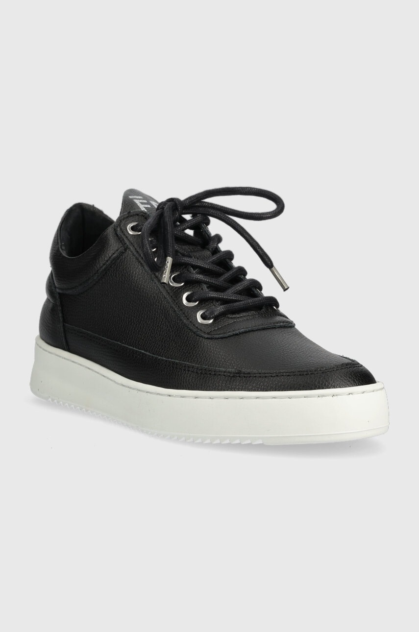 Δερμάτινα αθλητικά παπούτσια Cote&Ciel Low Top Ripple χρώμα: μαύρο φωτογραφία